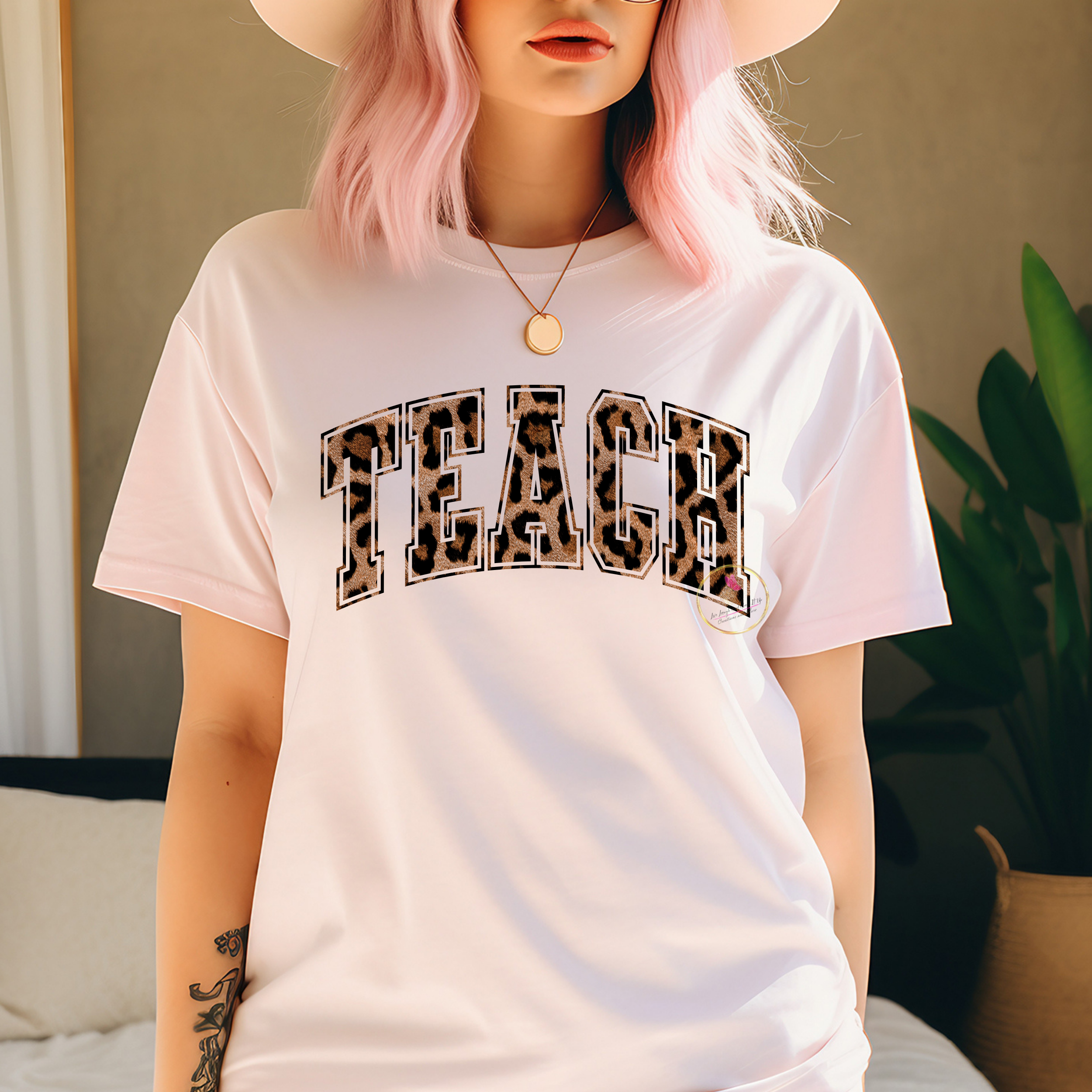 Leopard Print TEACH T-Shirt, Trendy Teacher Shirt ,Teacher Appreciation Gift, Gifts for Teachers