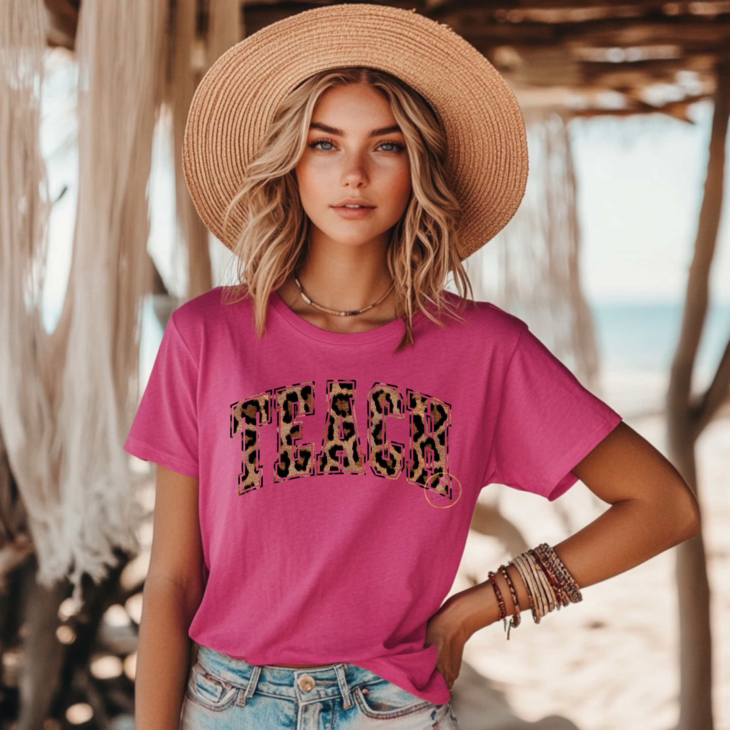 Leopard Print TEACH T-Shirt, Trendy Teacher Shirt ,Teacher Appreciation Gift, Gifts for Teachers