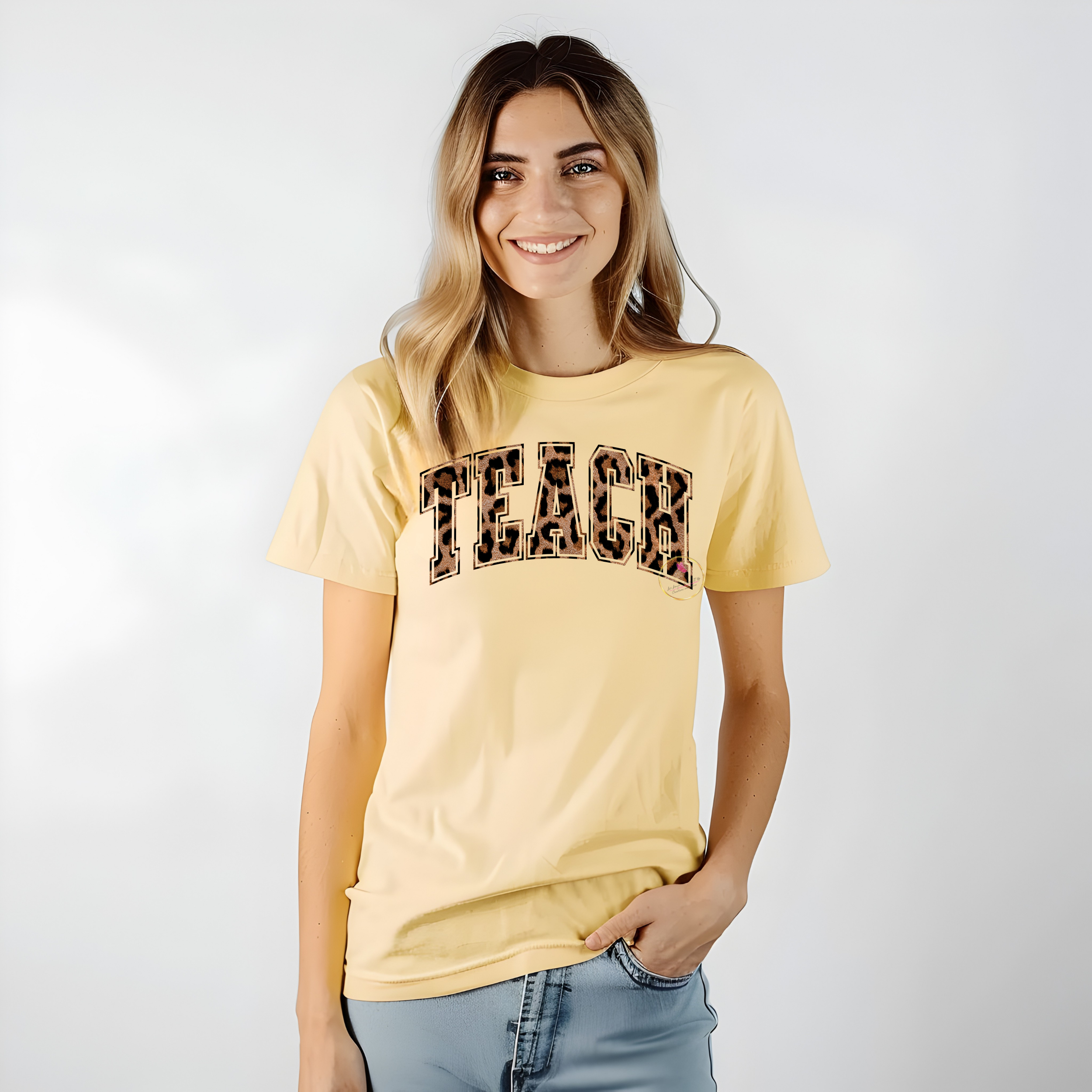 Leopard Print TEACH T-Shirt, Trendy Teacher Shirt ,Teacher Appreciation Gift, Gifts for Teachers